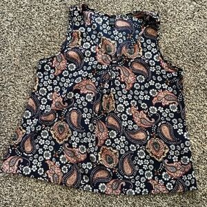 Emory Rose Sleeveless Blouse Sz L